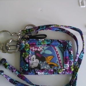 Disney ID holder with removable lanyard